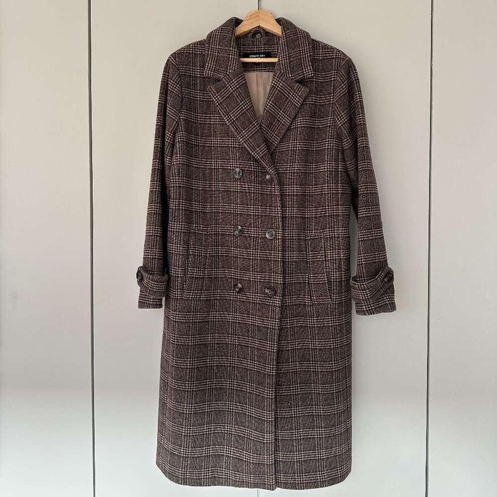 Kenneth Cole Oversized Wool Blend Coat